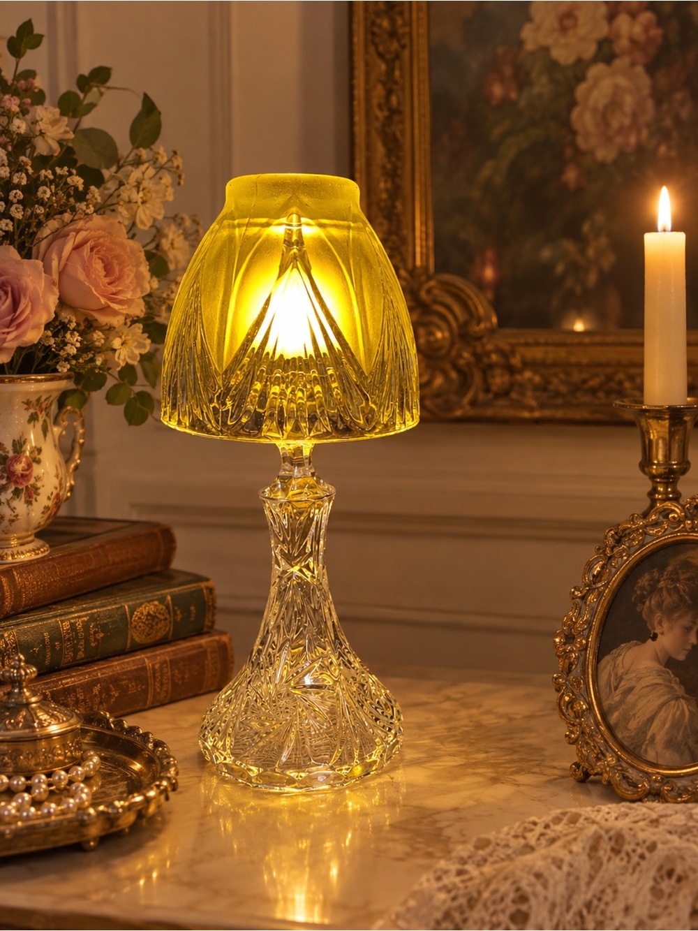 Victorian style Fairy lamp inspired Candle holder